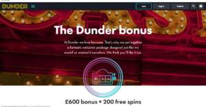 Dunder Casino Bonus