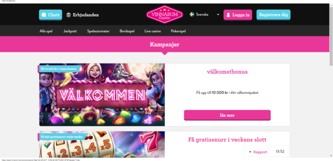 Vinnarum Casino Bonus