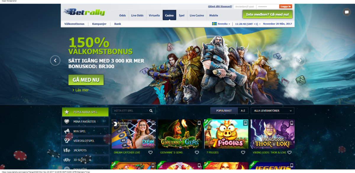 BetRally Casino Recension