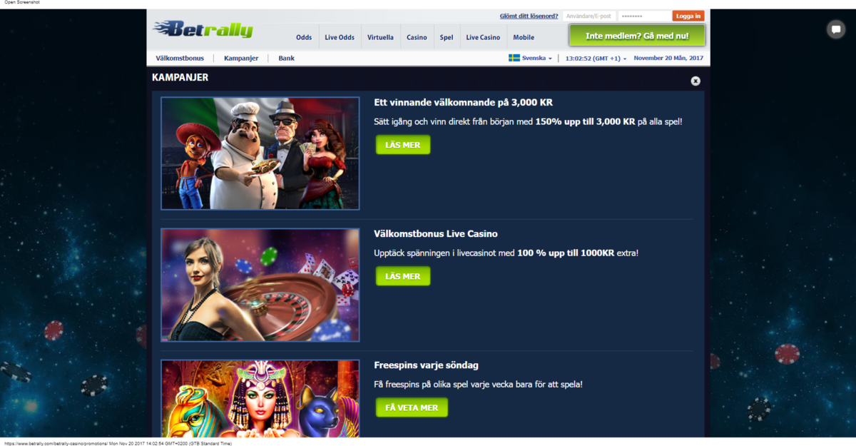 BetRally Casino Bonus